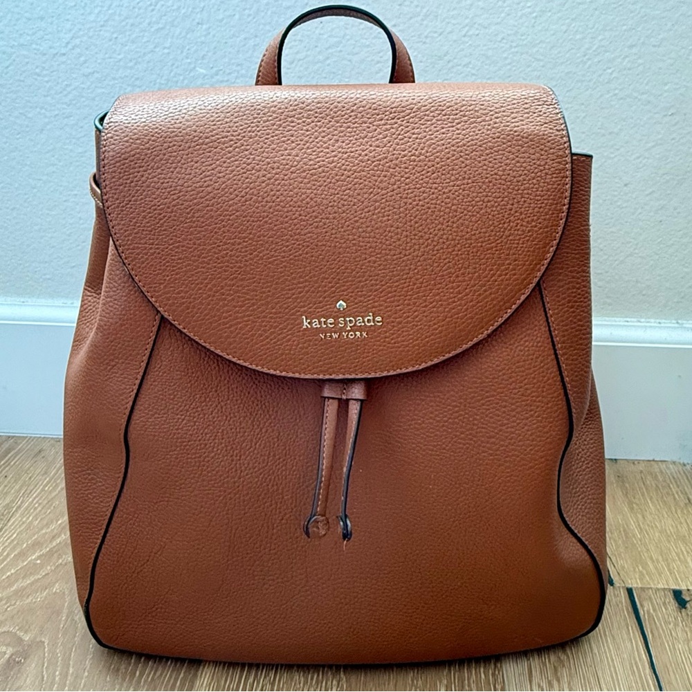 Kate Spade Tan Leather Backpack